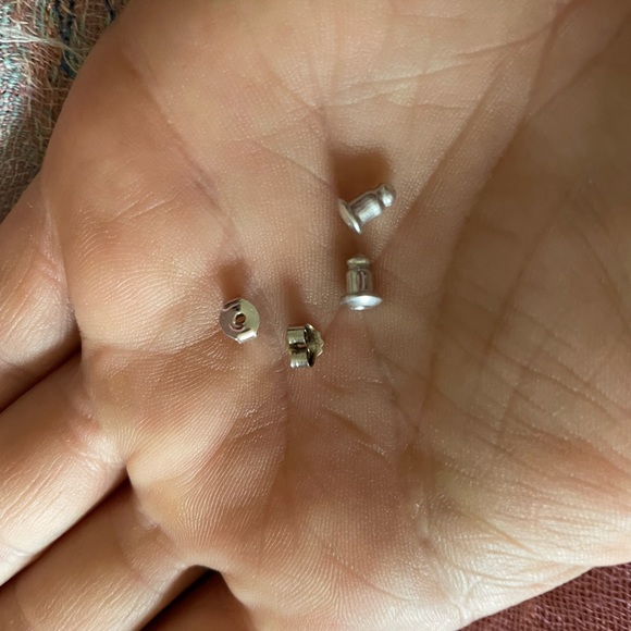 Amethyst and silver earrings with your choice Of backings - Picture 3 of 3